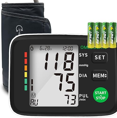Monitores de presión arterial para uso doméstico, brazalete de presión arterial y monitor de presión arterial con lecturas precisas y frecuencia de