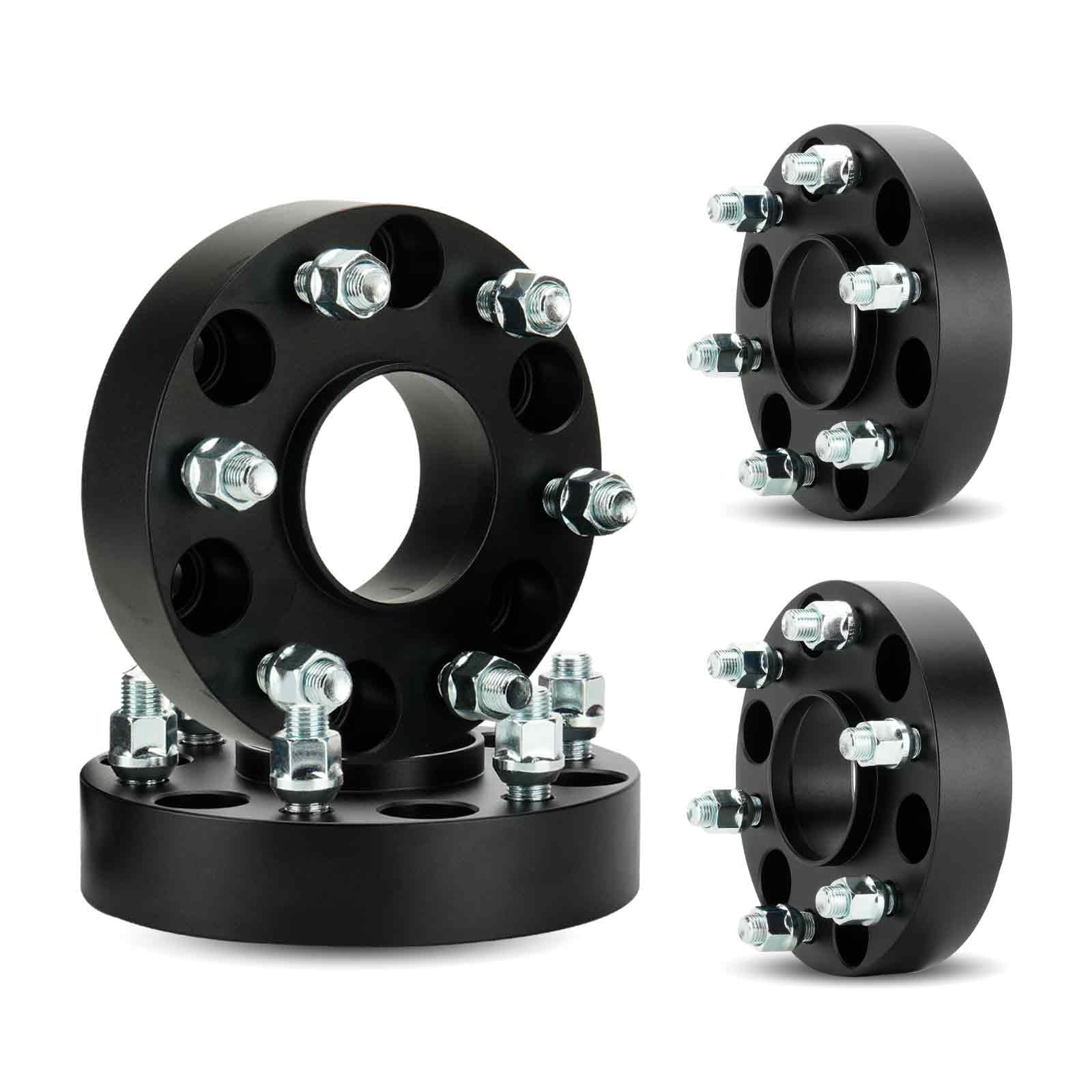 6X5.5 Hubcentric Wheel Spacers 2in 6x139.7 Wheel Adapters Forged 6 Lugs fit for Dodge Ram 1500 2019-2023 77.8mm Bore with M14x1.5 Studs 4pcs