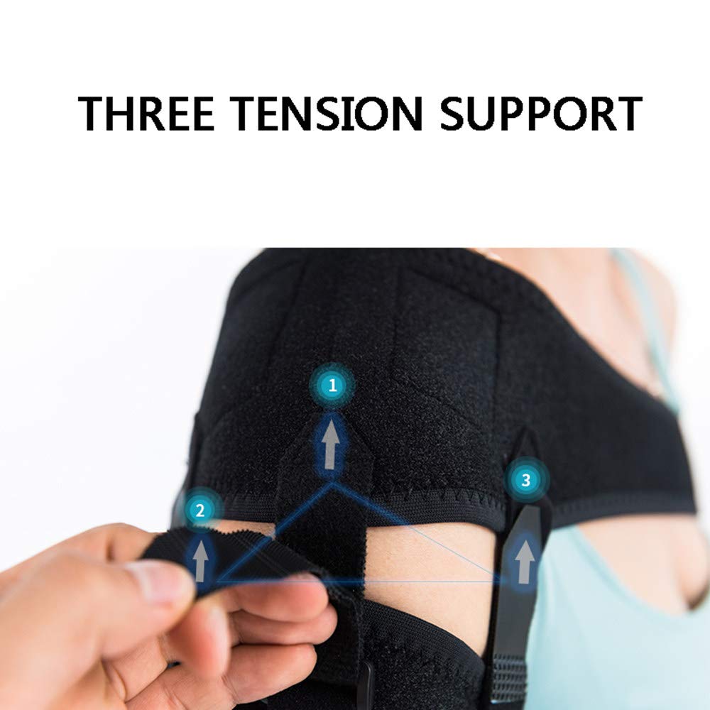 Cabestrillo para Brazo - Inmovilizador de Hombro Correa de Soporte médico para Muñeca de Codo de Brazo fracturado Roto, Brazalete de Soporte de Manguito rotador de Hombro Ajustable, Brazo Iz