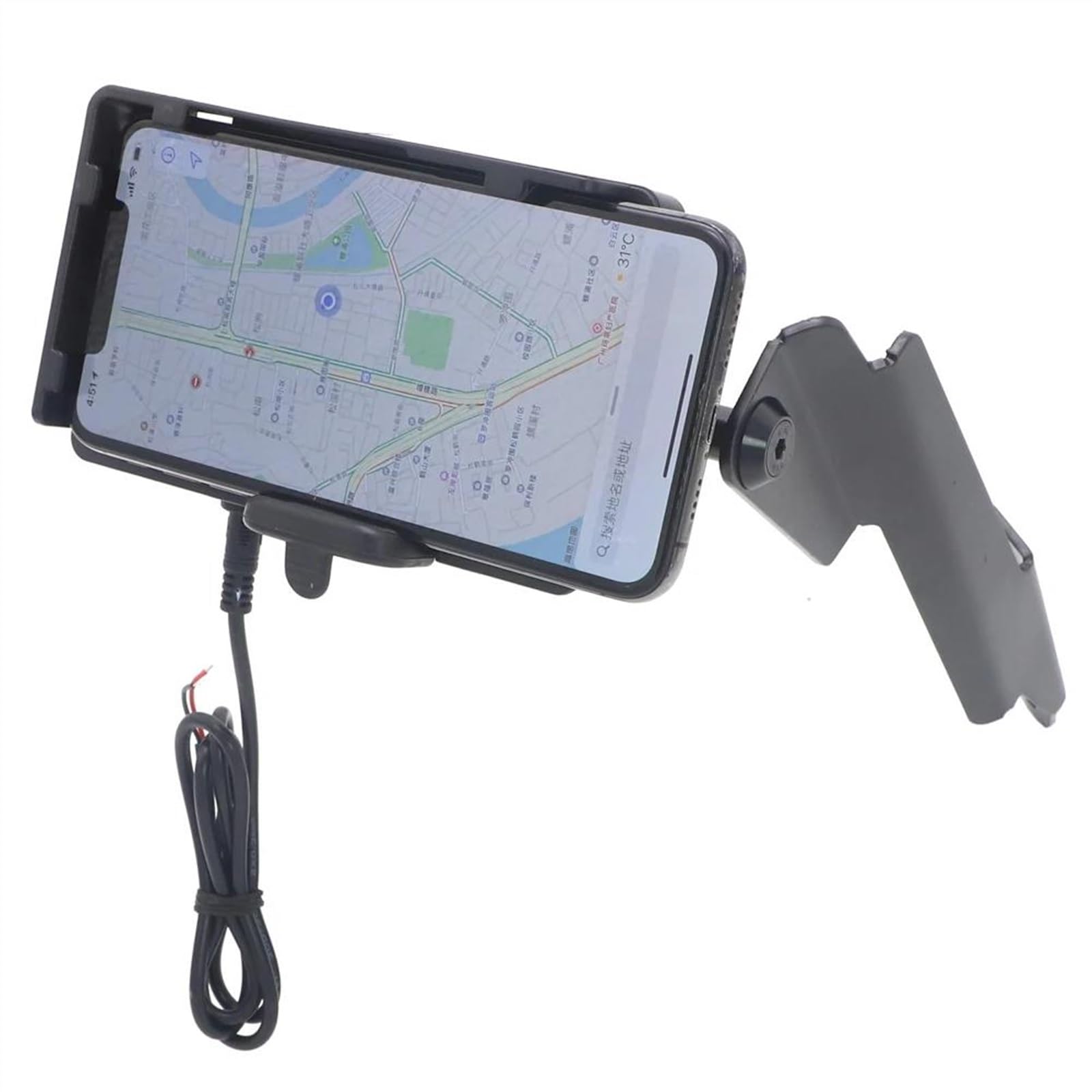 Supporto Per Telefono E GPS Per Honda NC 750 X 2018-2020 – Staffa Regolabile Per Manubrio, Fissaggio Sicuro E Antivibrazione - 4