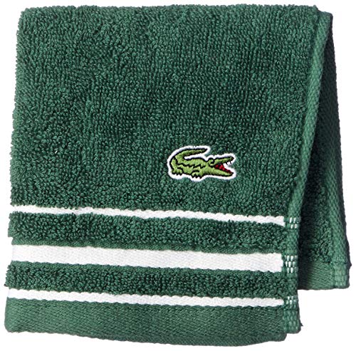 ［ラコステ］ TOWEL ［公式］ ミニマルボーダーハンカチタオル メンズ グリーン EU 000 (FREE サイズ)