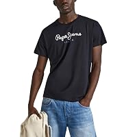Pepe Jeans London Eggo N T-Shirt da uomo Regular Fit, 100% Cotone