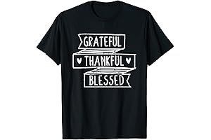 Funny Religious Thanksgiving Cute Grateful Thankful Blessed T-Shirt