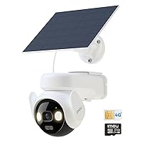 Imou Telecamera Esterno 4G/Wi-Fi con Pannello Solare, F1.0 Visione Notturna a Colori Aurora
