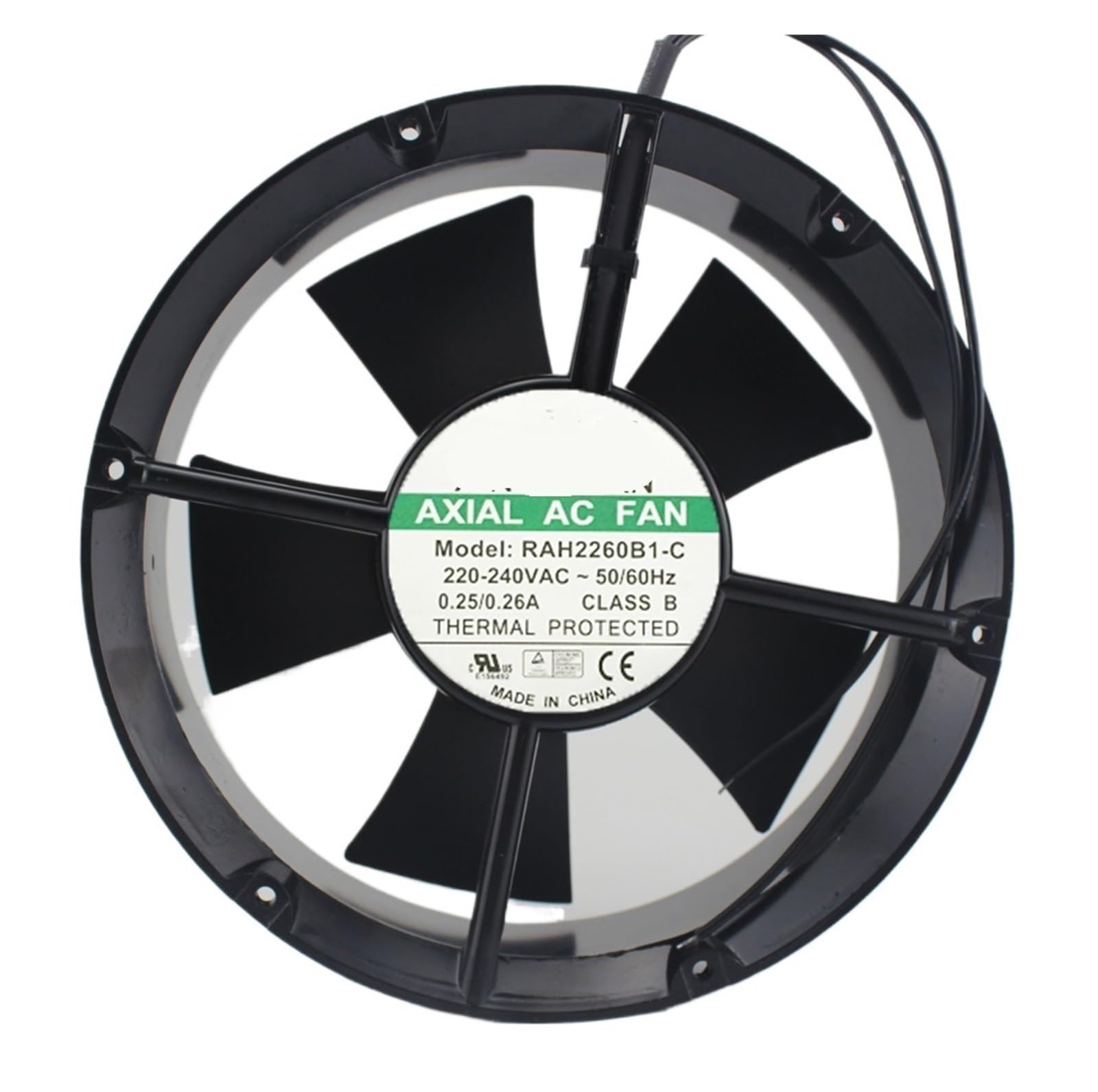 FSBNMNXPQ Cooling Fan RAH2260B1-C AC 220/240V 0.25/0.26A 50/60Hz 38/55W 20cm 20060 200x200x60mm 2-Wire