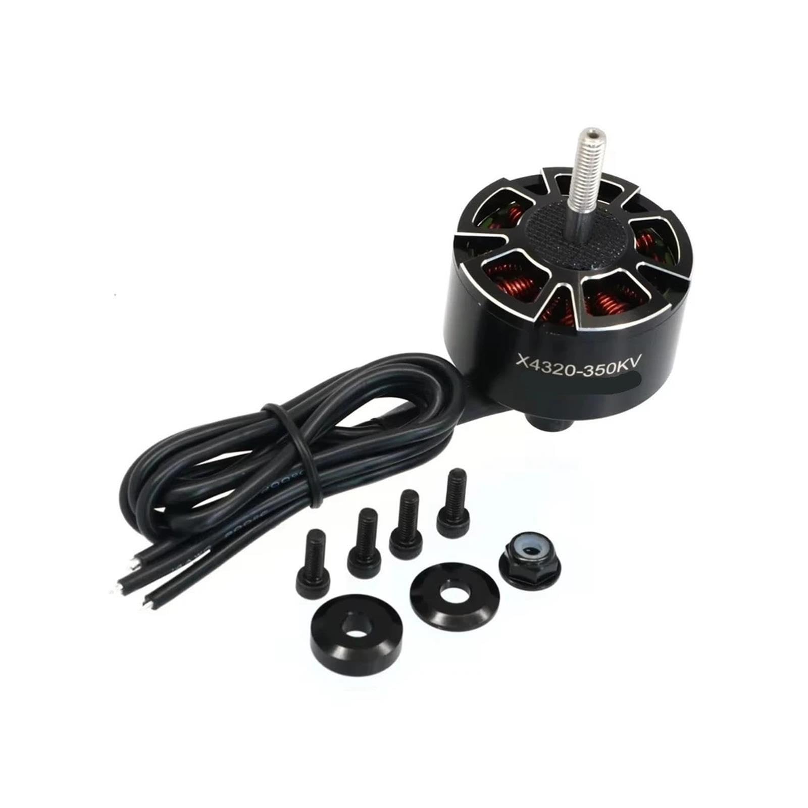 Compatibile con il motore brushless UAngel X4320 350KV | Motore brushless 4320 350KV, albero da 6 mm, 3-8S, alta velocità, adatto for droni ad ala fissa telecomandati.
