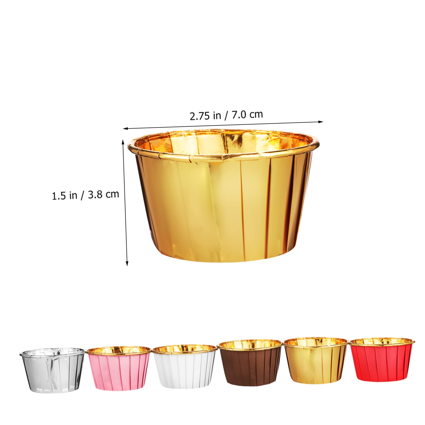 TOPBATHY Papier Cupcake Liners 300 Pezzi in Carta Composita