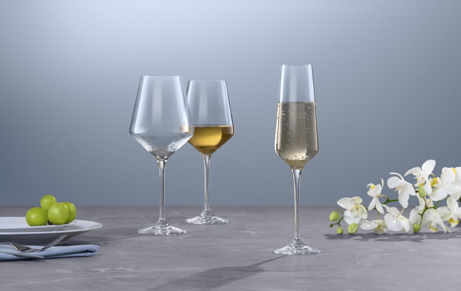 Gerlach 1760 Bicchieri da spumante, 6 pezzi, 200 ml, lavabili in lavastoviglie, moderni