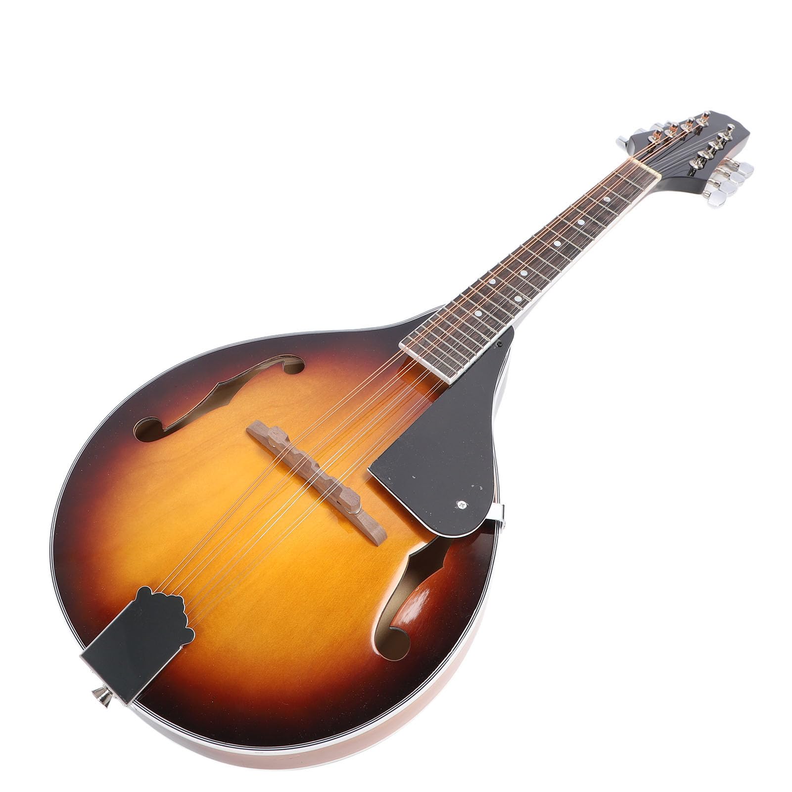 Mandolina en Forma de A, Mandolina Acústica de 8 Cuerdas con Bolsa de Cuerdas, Púas, Paño de Limpieza, para Diestros, Instrumento Musical