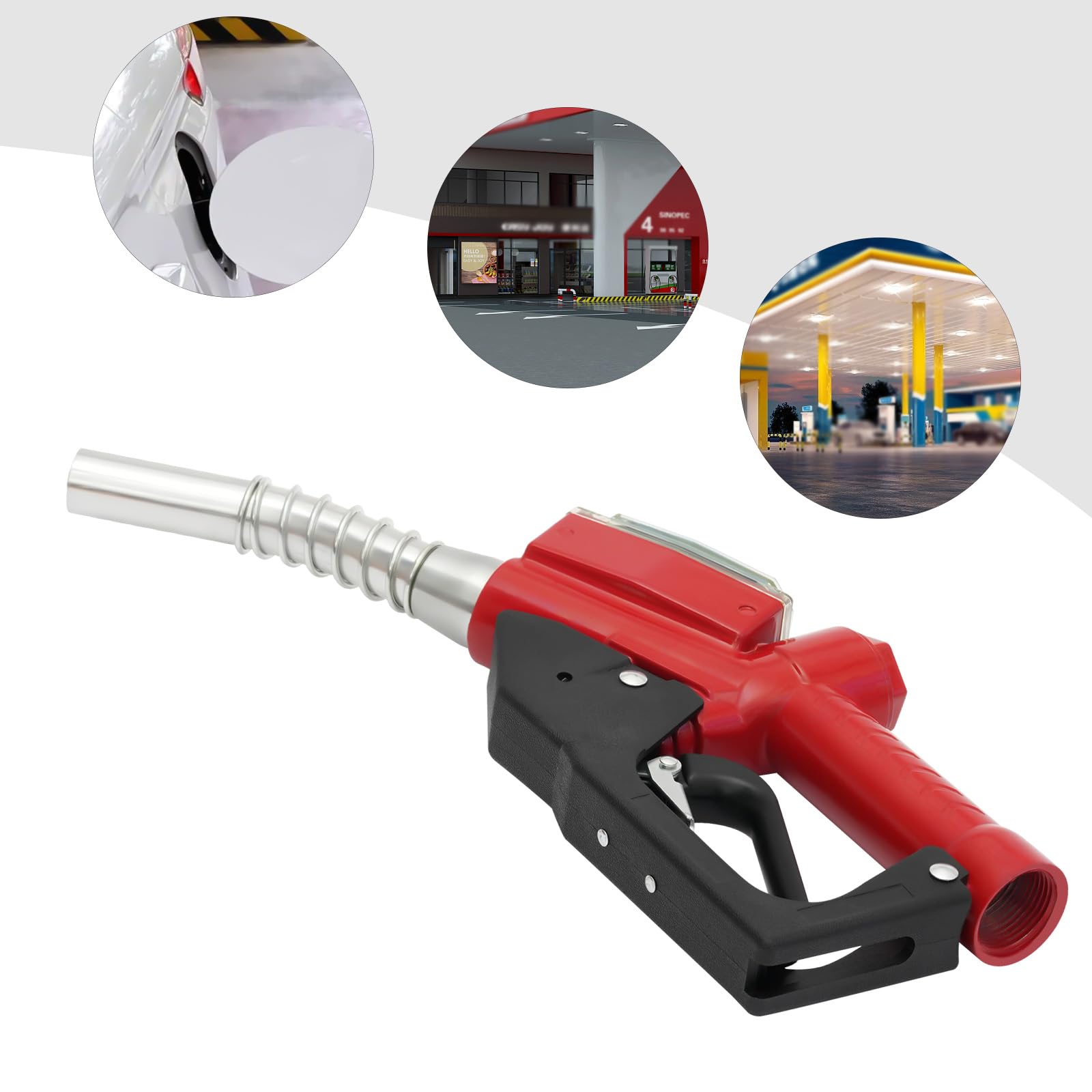 Automatyczny pistolet na dystrybutor oleju, stop aluminium, automatyczny pistolet na paliwo z elektronicznym wyświetlaczem