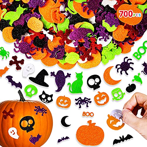 Max Fun 700Pcs Halloween Foam Stickers for Kids Party Supplies Decorations