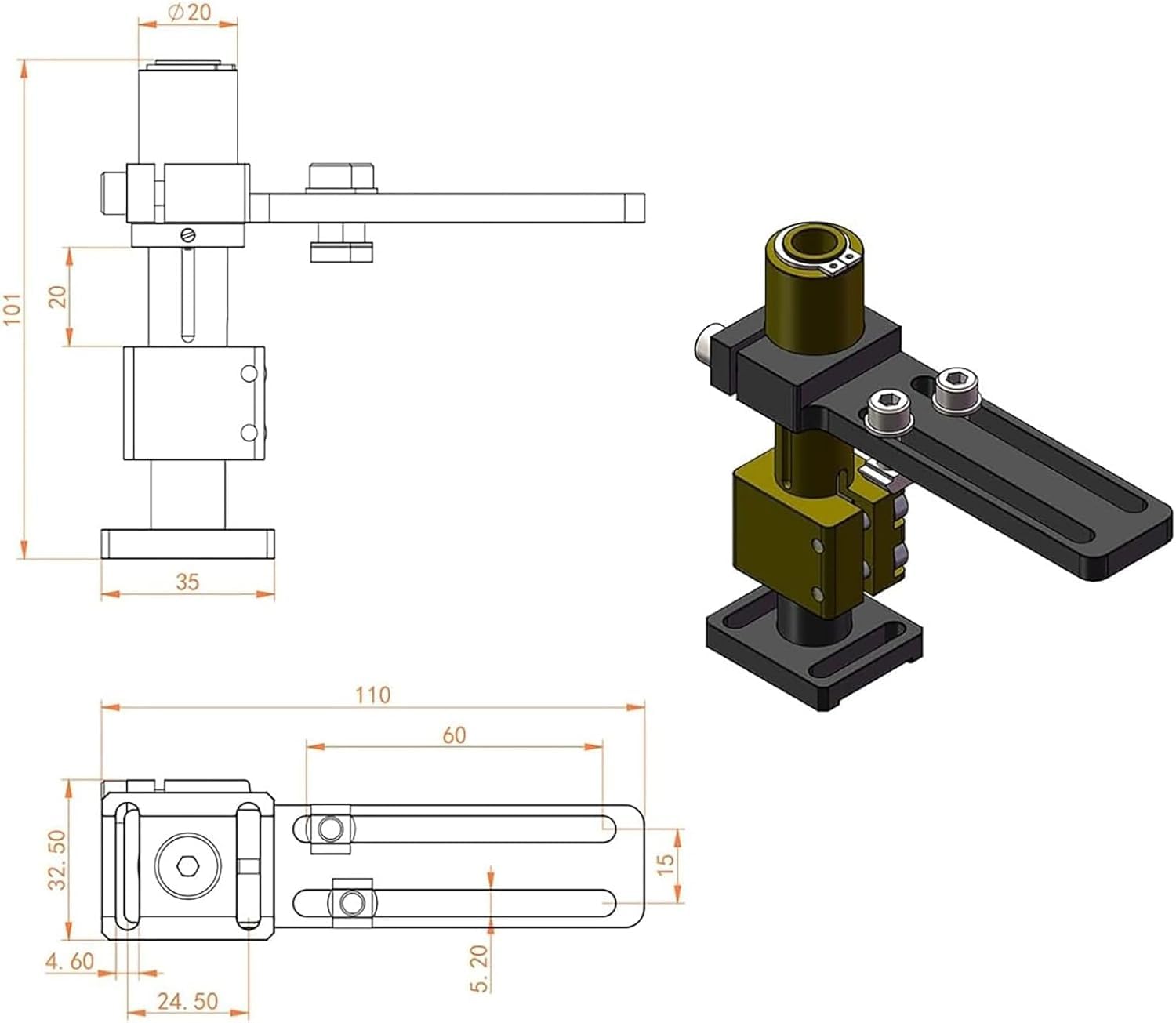 Clip de aguja neumático, pinzas en forma de V, abrazadera de aire 50N, carrera de 0-13,8 mm, aguja de 1,8 mm para automatización de embalaje
