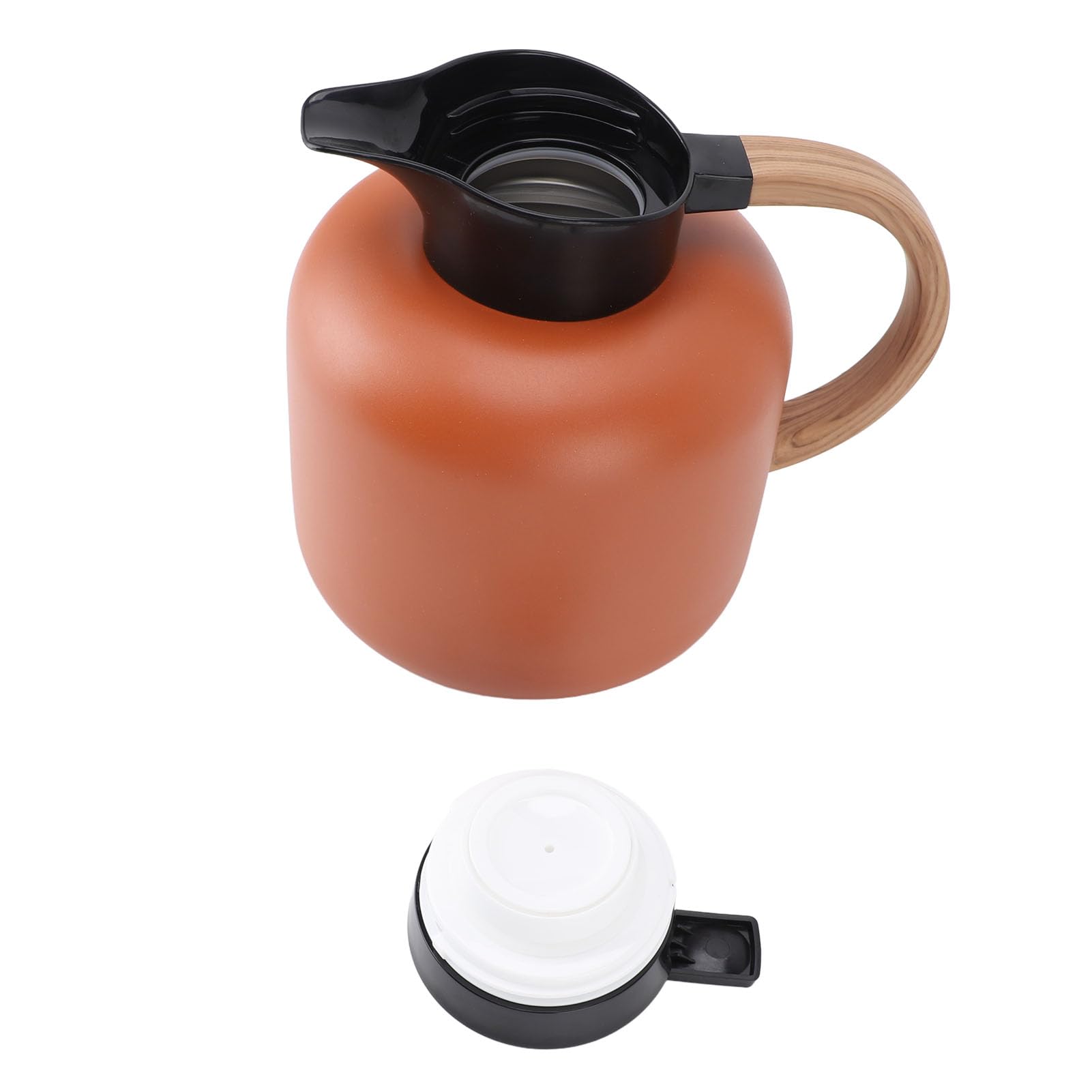 VGEBY Caraffa Termica per Caffè, Acciaio Inossidabile Coibentato, Caraffa per Caffè Sottovuoto per Bevande Calde, Capacità 2 Litri per Uso Domestico e in Ufficio