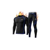 Thermal Underwear for Men Sweatsuits Long Johns Set with Fleece Lined Base Layer Top Bottom