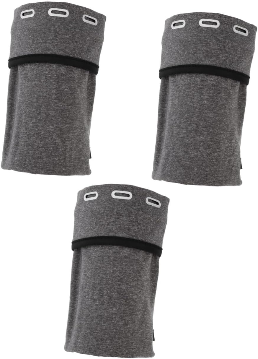 Angoily 3pcs Sports Arm Phone Bag Elastic Running Armband Sleeve for Jogging Biking and Gym Activities and Convenient Cellphone Holder for Outdoor Fitness Grey