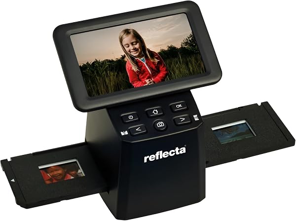 Reflecta x33-Scan - Hochwertiger Diascanner und Negativscanner mit 15,3 MP CMOS-Sensor, 5" IPS-Display, automatische und manuelle Farbkorrektur, scannt 35mm Filme und Dias ohne PC - 1