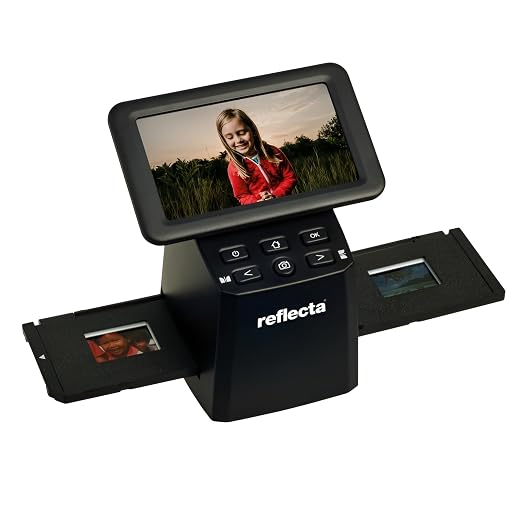 Reflecta X33-Scan - Slide and Photo Negative Scanner, 15.3 MP CMOS, 4608x3072 Resolution (5760x3840 Interpolated), 5" IPS LCD Screen, Auto/Manual Exposure Correction