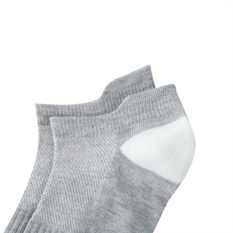 Short Socks for Men, Sweat Wicking and Breathable, Suitable for Sports and Fitness (5 Pairs)4