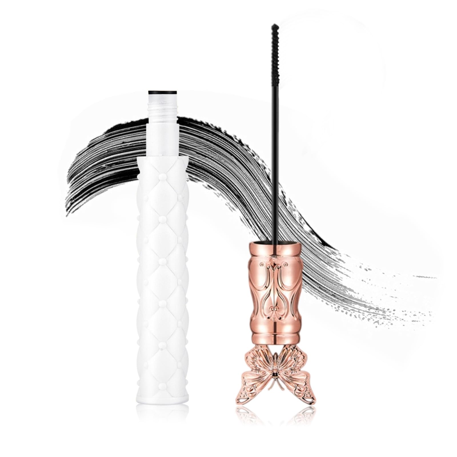 Filterseed Mascara - Fine Brush Black Mascara (1PC) 0.14 Ounce (Pack of 1)