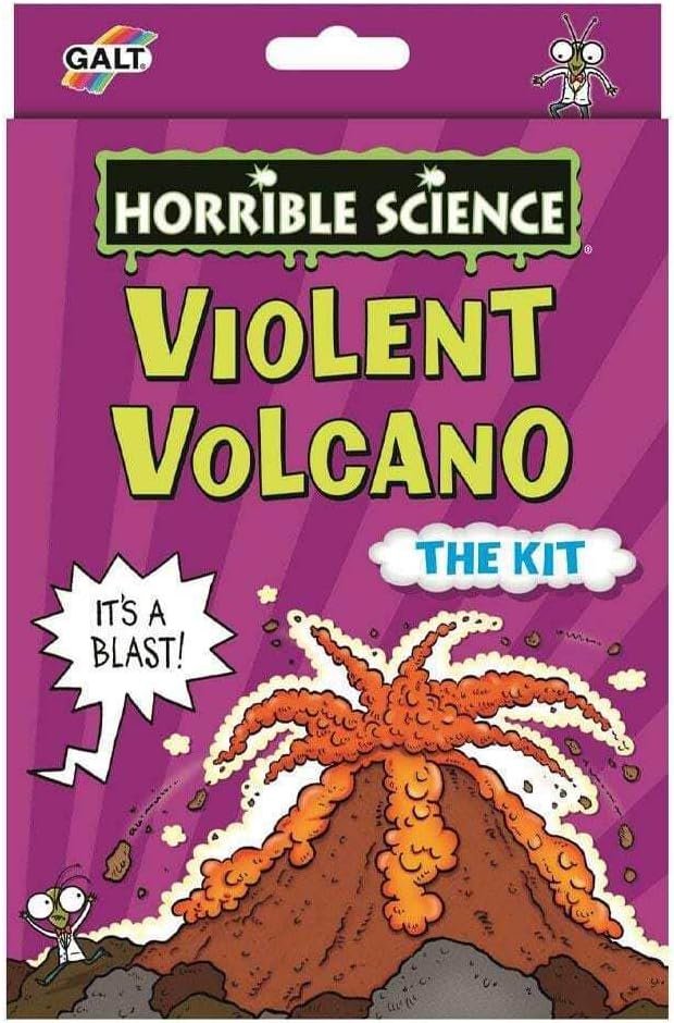 Violent Volcano -Horrible Science Kit -Interactive, Fun Experiments Set and Science Kit for Kids - Make a Volcano Kit for Kids and Watch your Volcano Erupt - For Boys and Girls Ages 8 Years Plus