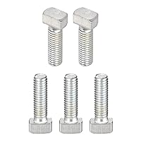 Vista 7 de Tornillo deslizante con ranura en T M6x20mm (DXL), 20 unidades, bueno para la industria de la construcción, pernos de riel en T chapados en zinc