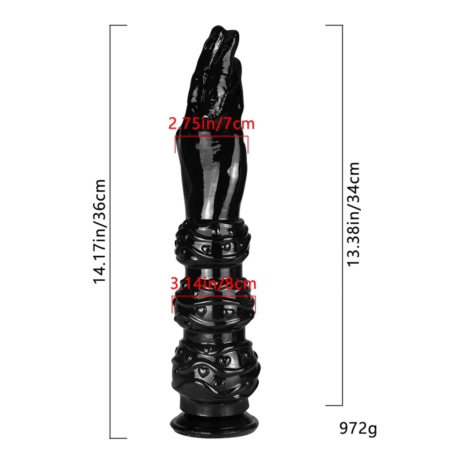 Grande mano dildo plug anale in PVC butt plug dildo anale con 3 grandi sfere anali e forte ventosa dilatatore anale prostata massaggiatore vaginale masturbazione giocattolo sessuale per uomini