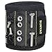 SUNYAO Magnetic Wristband, 10 Magnets Holding Screws Nails Drill Bits Gifts Gadgets Tools Gift for Men DIY Handyman Electrician Husband Boyfriend Father Women Birthday Ideas