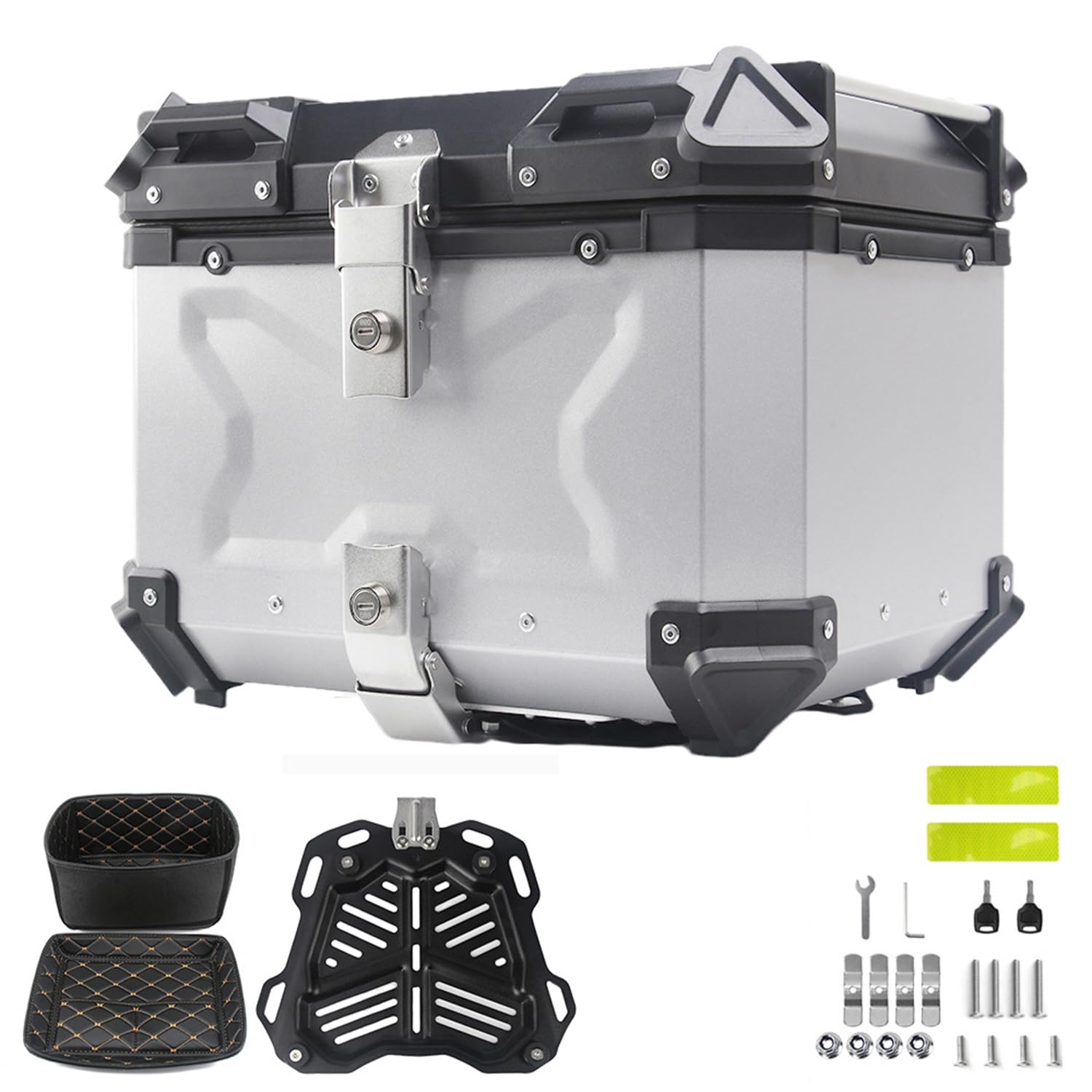 Amazon | AORTD アルミトップ ケース バイク用リアボックス 大容量55L 
