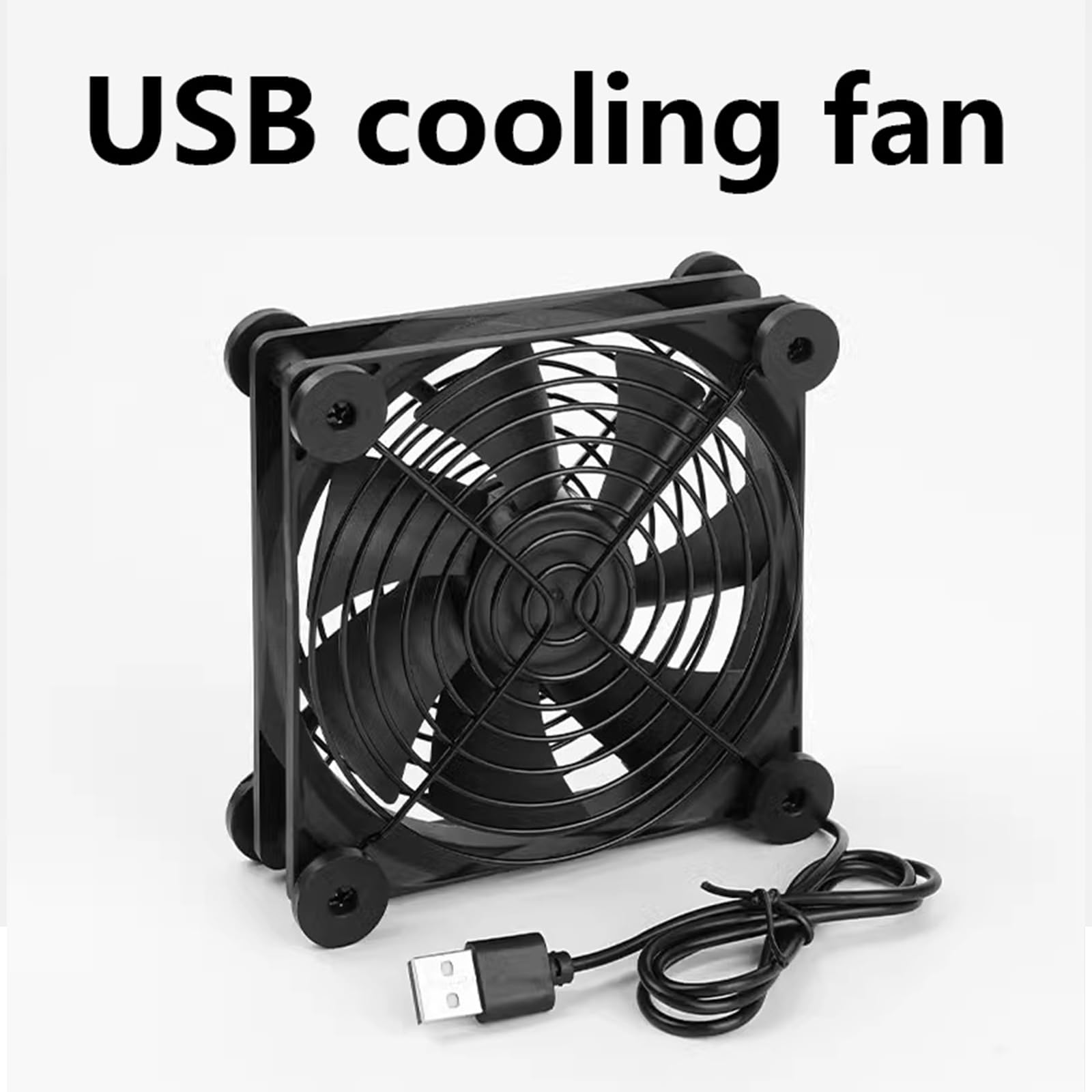 High Airflows 120mm USB Ventola di Raffreddamento Con Piedini In Gomma Per Router Modem DVR E PC Laptop Stand USB Powereds Fan