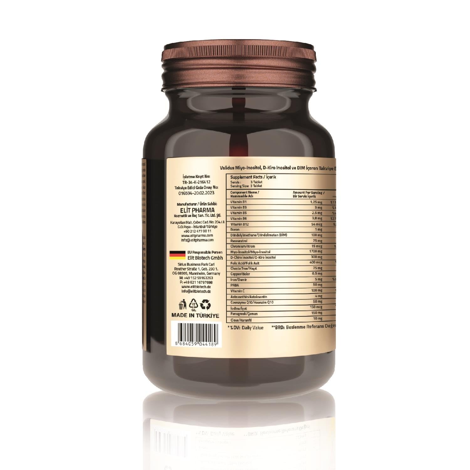 VALIDUS Infer-Female 120 Tablets