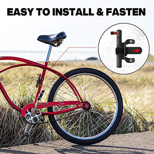 Mini Fahrradpumpe, Tragbare Luftpumpe Fahrrad für Presta und Schrader, Adapter Erforderlich, 160 PSI Pumpe Fahrrad mit Nadel & Rahmen, für Rennrad, Mountainbikes, BMX und Ball – Bild 3