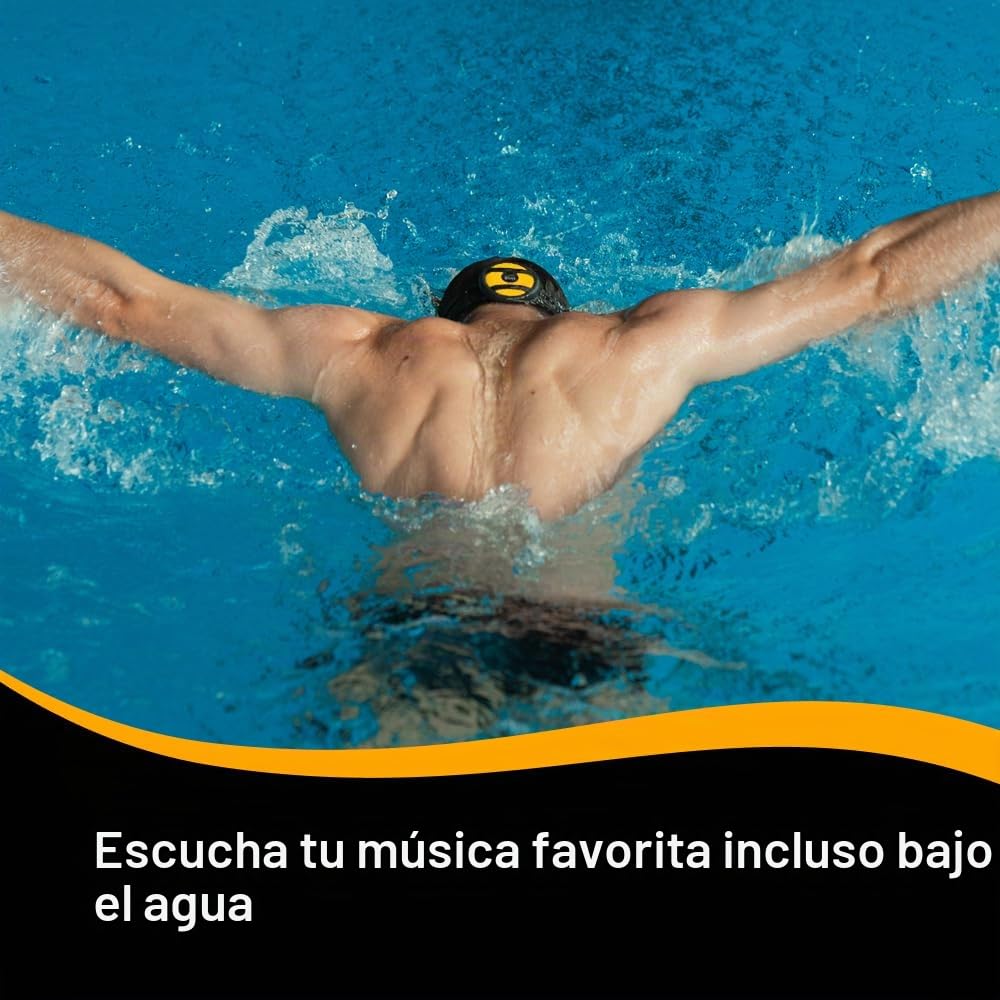 SONR Reproductor de música subacuático de oreja abierta para nadadores, auriculares de natación, reproductor MP3 de conducción ósea impermeable, auriculares de natación subacuática con Bluetooth