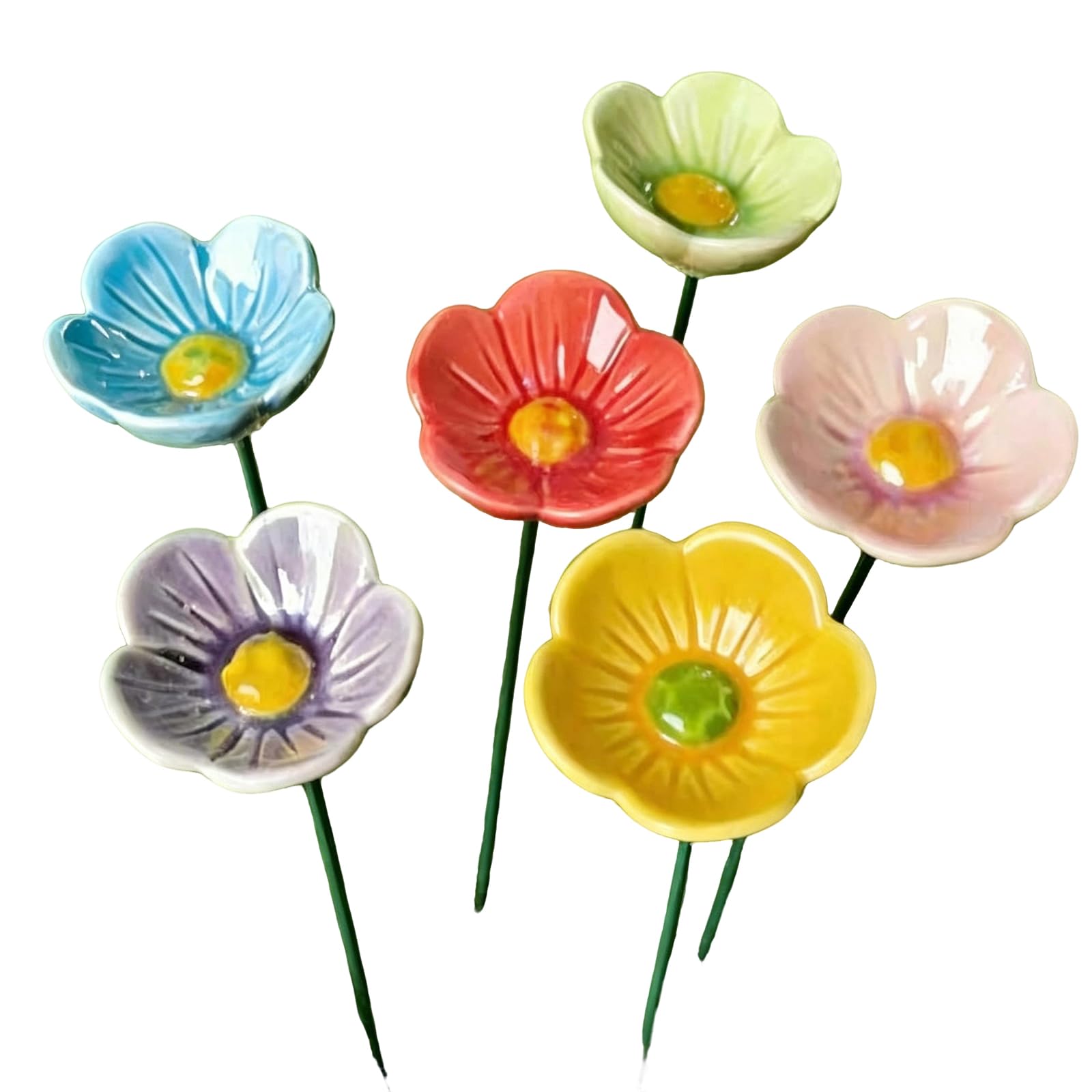 Sauvez les abeilles avec ce lot de 6 mangeoires en céramique faites main pour jardin