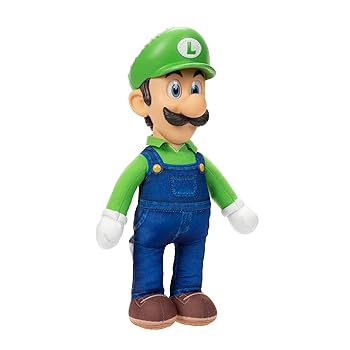 Nintendo The Super Mario Bros Movie Poseable Luigi Plush 35cm