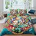LKFFHAVD Rick and Morty - Set di biancheria da letto con copripiumino e federe, stampa 3D, in microfibra, per adulti e bambini (140 x 210 cm, 10)