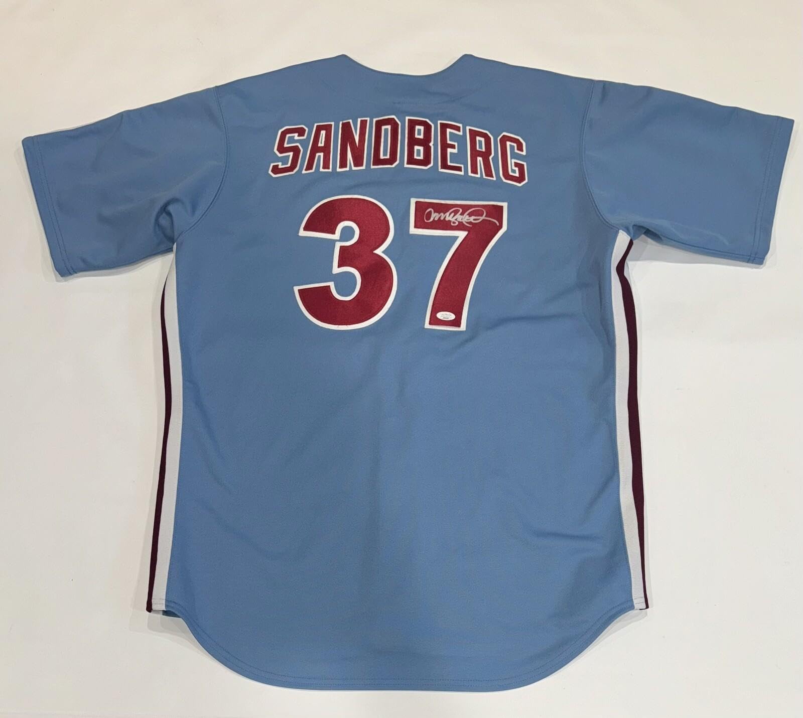 Amazon.com: Ryne Sandberg Signed #37 Philadelphia Phillies Rookie