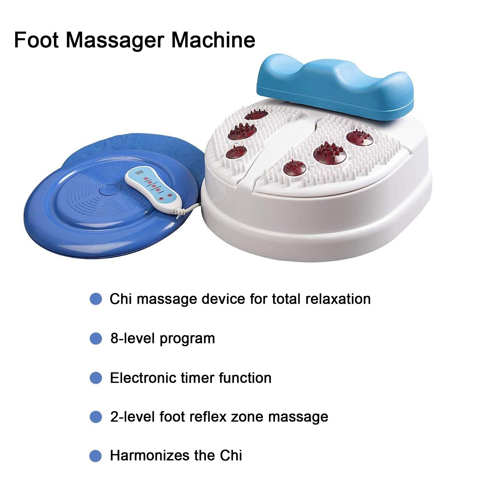LYDZUSDP Electric Foot Massager Machine,Chi Swing Machine for Passive Aerobic Leg Exercises,Swing Foot Massager with Wire Control,Adjustable Speed