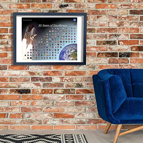 Affiche encadrée NASA Mission Patch Spiffing Prints format extra large mat - 3