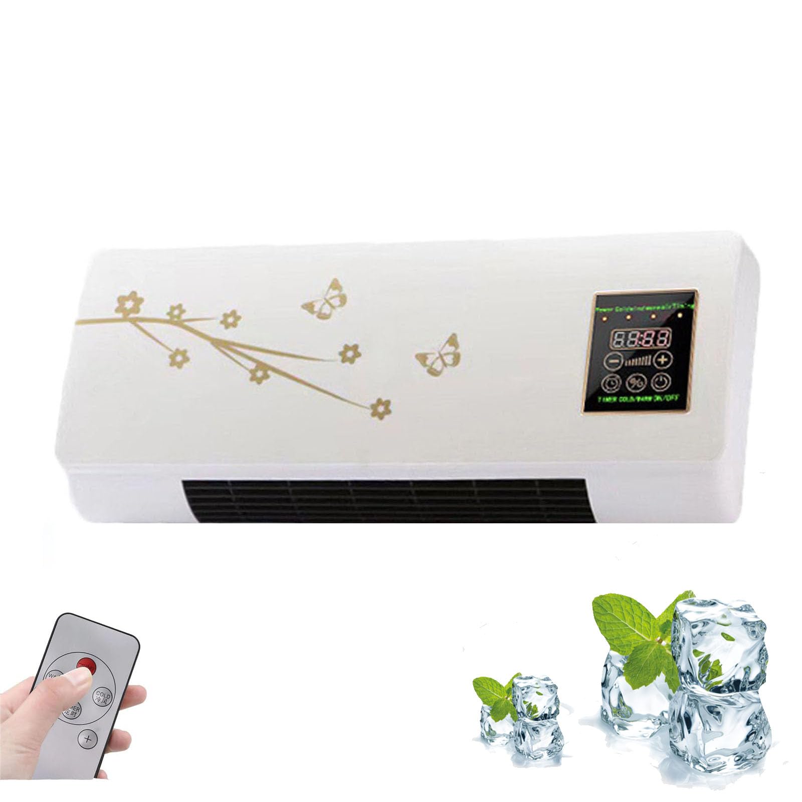 Scumlovy Mini Split Ductless Air Conditioner 2 in 1 Heat & Cool Wall Mounted AC Super Quiet with Remote – Easy Install for Home Office