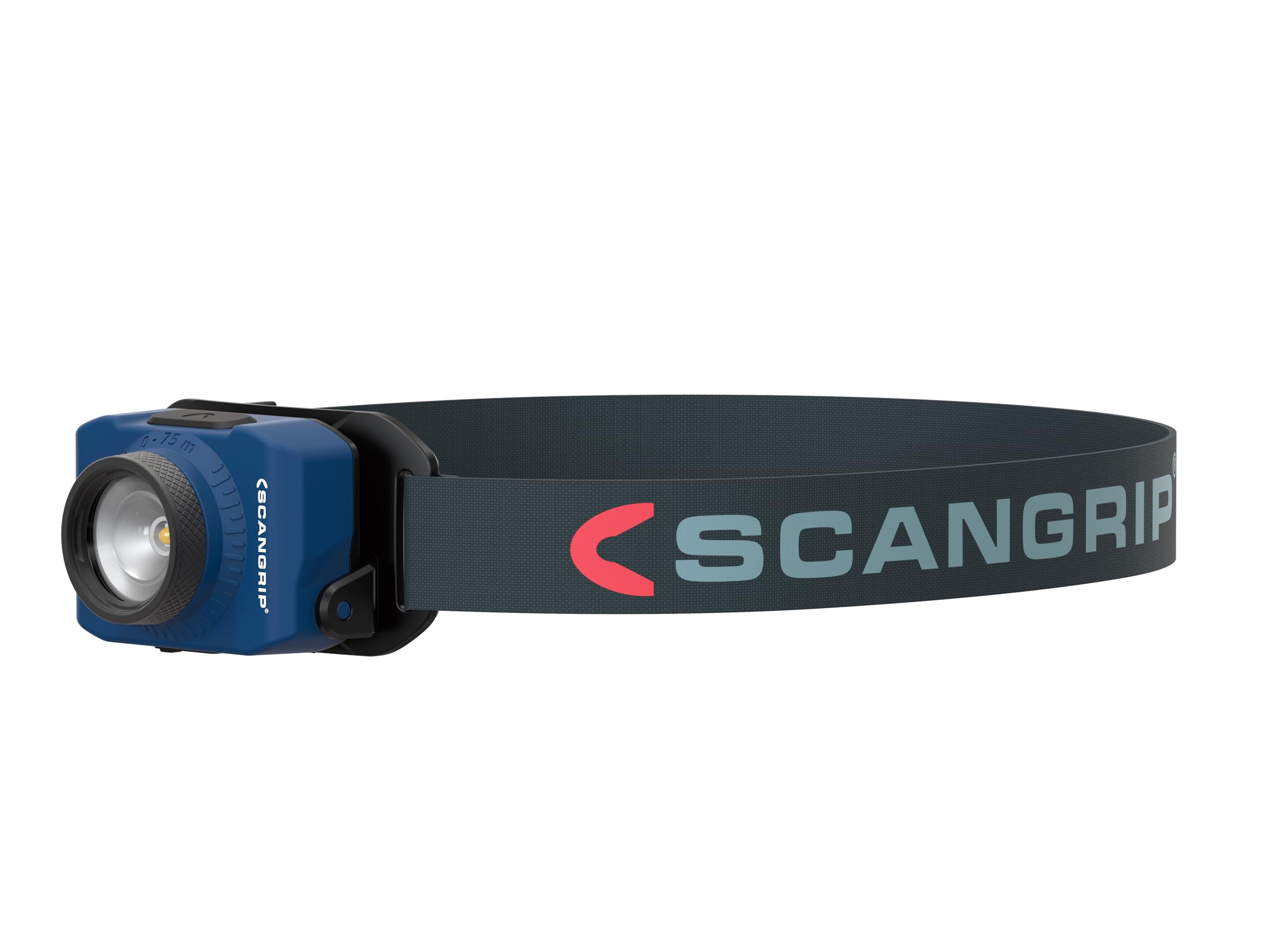 SCANGRIP, Zoom – Lampada Frontale LED Ricaricabile 220lm con Funzione Zoom, 3 Livelli di Lumen, Batteria Li‑ion e Protezione IP54