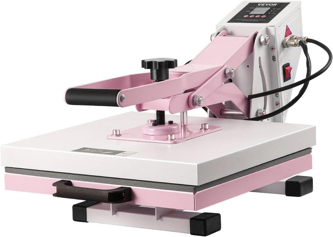 Máquina Termofijadora 15x15 in CooFel Deslizable para Camisetas Rosa