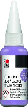 Marabu Alcohol Ink - Pastel Lilac - Whisper Softly in the Breeze, Capturing the Tender Embrace of Springs Gentle Caress - 20ml Bottle