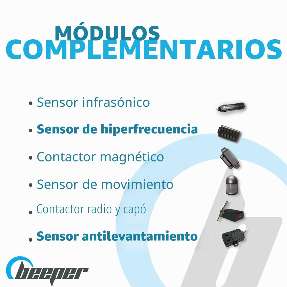 Beeper XR5CAB Alarma Universal Descapotable