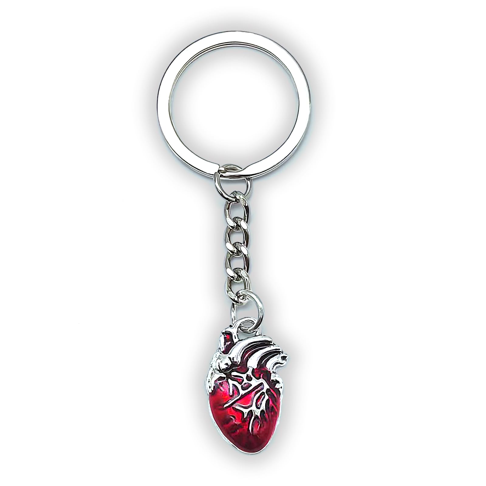 Zynara Herz Schlüsselanhänger, Glücksbringer Schlüsselanhänger Frauen Silber, Geschenk Für Medizinstudenten Motivationsgeschenke Auto Anhänger Zur Einschulung Weihnachtsgeschenke