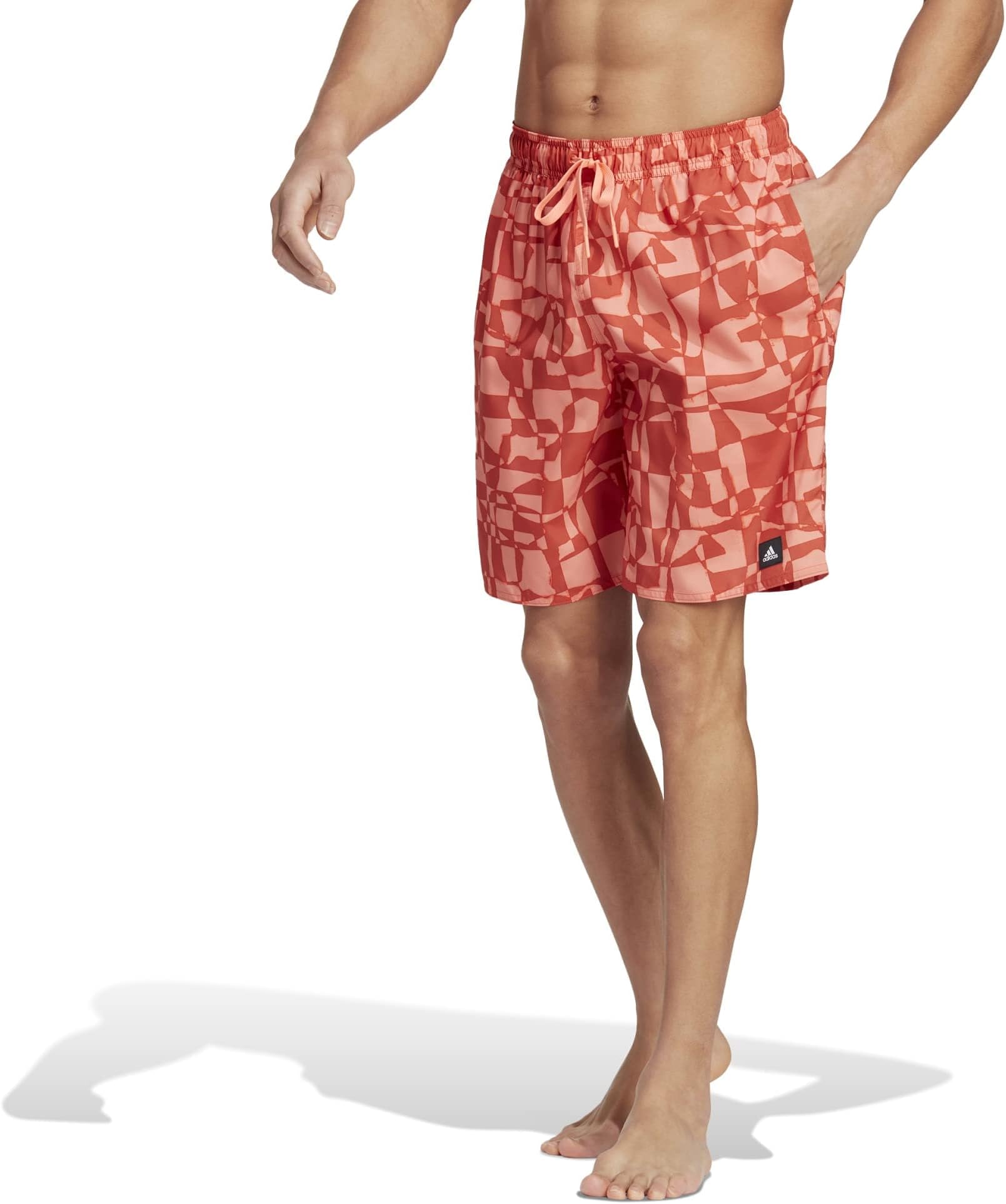 adidas red bathing suit