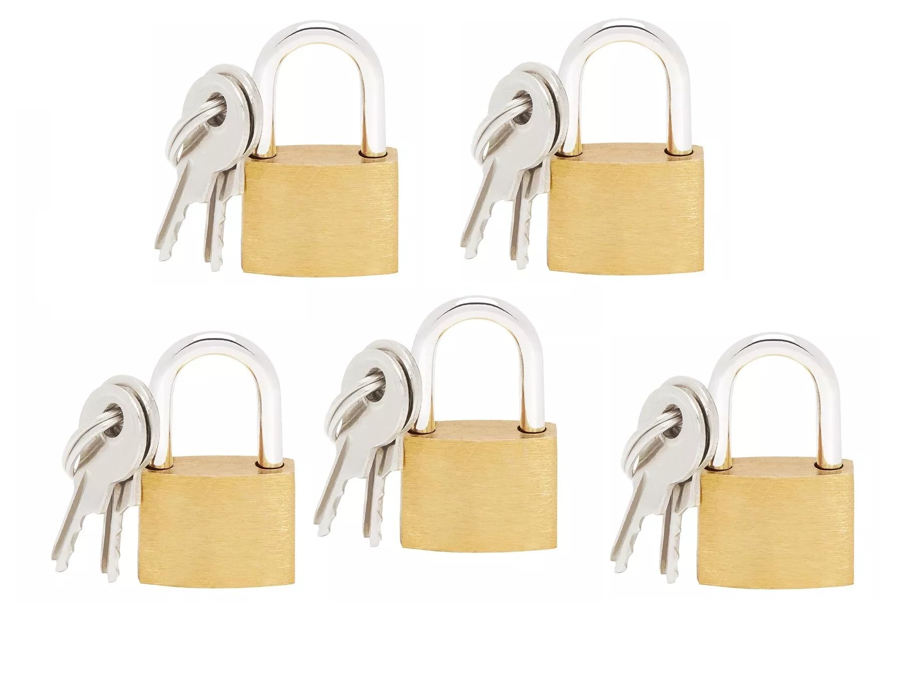 BHAVIKA DECOR 20 Mm Copper Key Lock with 2 Additional Keys | Ideal for Suitcase, Small Bag, Home Shutters Cabinet Pack of 5-image-26