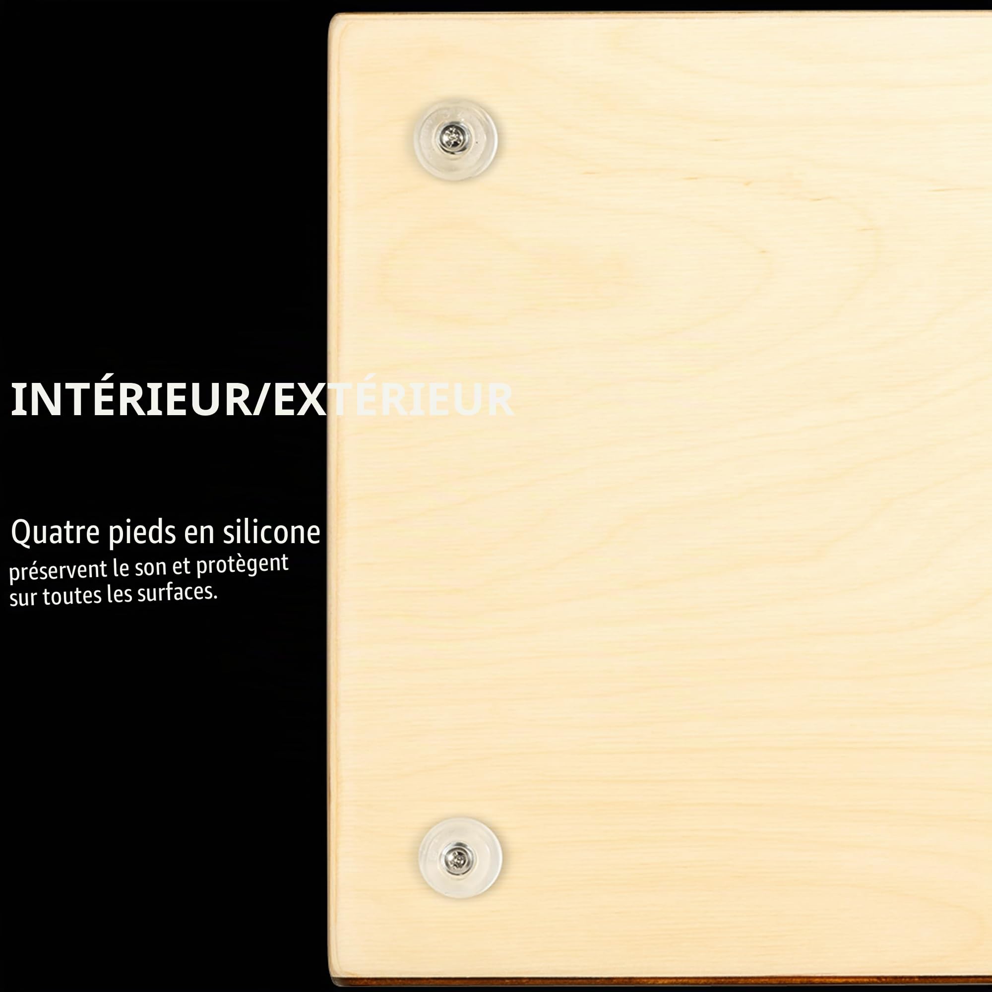 Meinl Percussion Snarecraft Cajon Instrument – Grand Cajon avec 2 Cordes pour le timbre – Bouleau, Naturel (SC100AB)