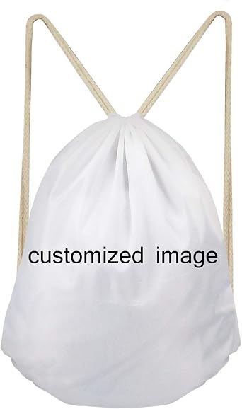 doginthehole Animal Horse Printed Durable Drawstring Bags Teenager Backpacks