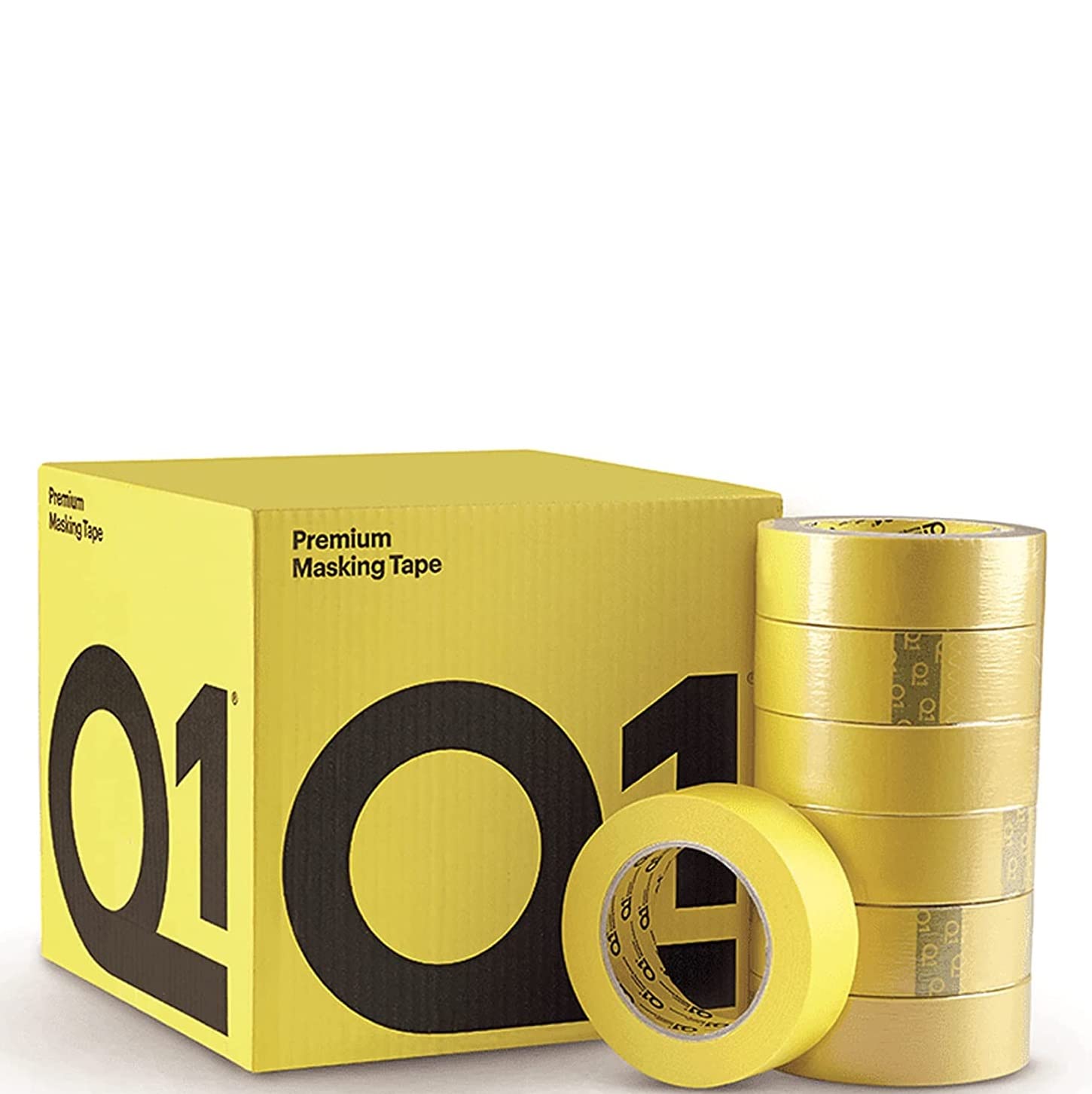 Q1 Premium Abdeckband, 24 mm x 50 mm, Hochleistungs-Automotive mit einem Klebstoff auf Gummibasis mit einer Temperaturbeständigkeit von 110 °C