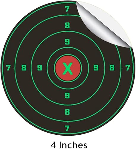 Miniatura 3 de Pistep Pegatinas de papel reactivo de 4 pulgadas, 200 rollos autoadhesivos para pistola BB, pistola de pellets, airsoft, rifle, campo de tiro en